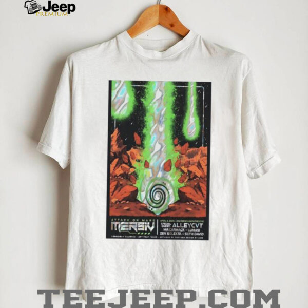 Mersiv Apr 4 2025 Red Rocks Amphitheatre Morrison CO concert Poster shirt