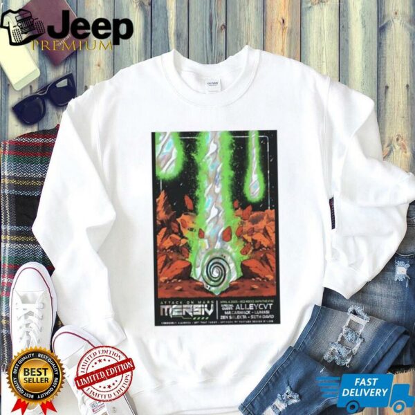 Mersiv Apr 4 2025 Red Rocks Amphitheatre Morrison CO concert Poster shirt