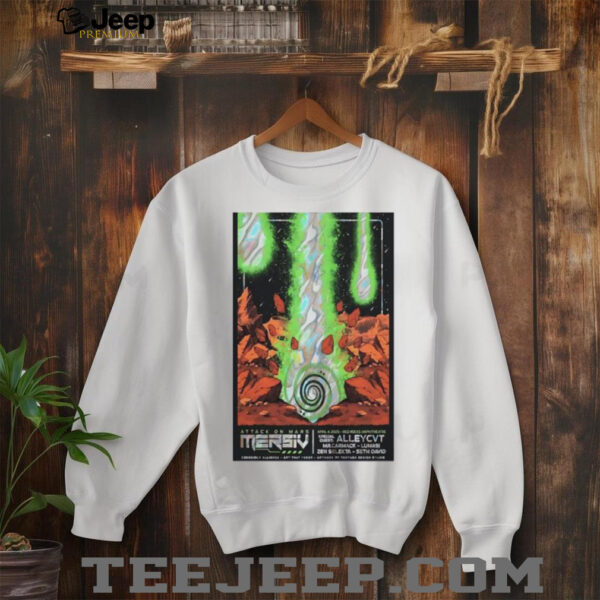 Mersiv Apr 4 2025 Red Rocks Amphitheatre Morrison CO concert Poster shirt