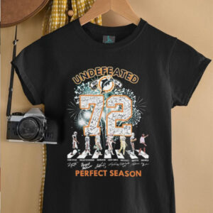 Miami Dolphins Undefeated 1972 72 Perfect Season Signatures T shirts0