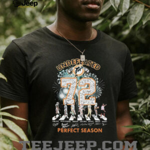 Miami Dolphins Undefeated 1972 72 Perfect Season Signatures T shirts1