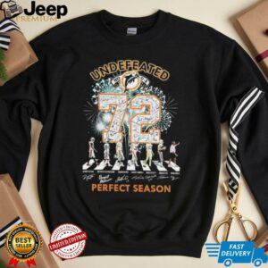 Miami Dolphins Undefeated 1972 72 Perfect Season Signatures T shirts2