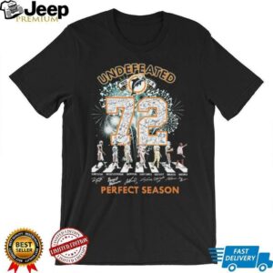 Miami Dolphins Undefeated 1972 72 Perfect Season Signatures T shirts3