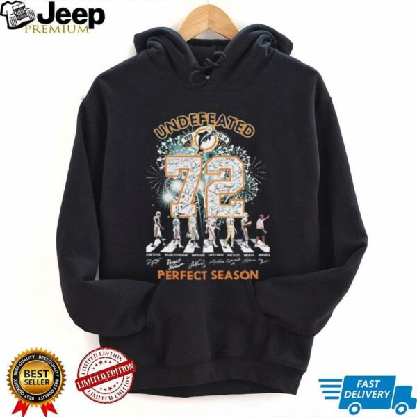 Miami Dolphins Undefeated 1972 72 Perfect Season Signatures T shirts