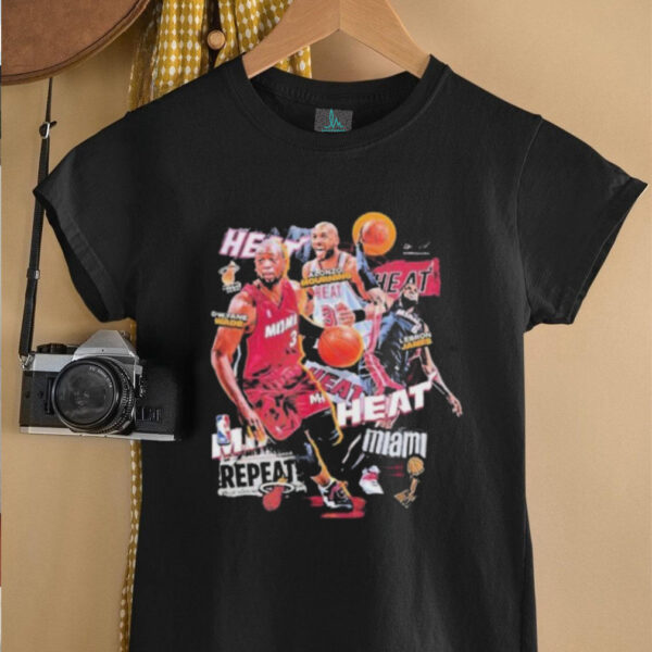 Miami Heat 30 Teams NBA Season Logo T Shirt