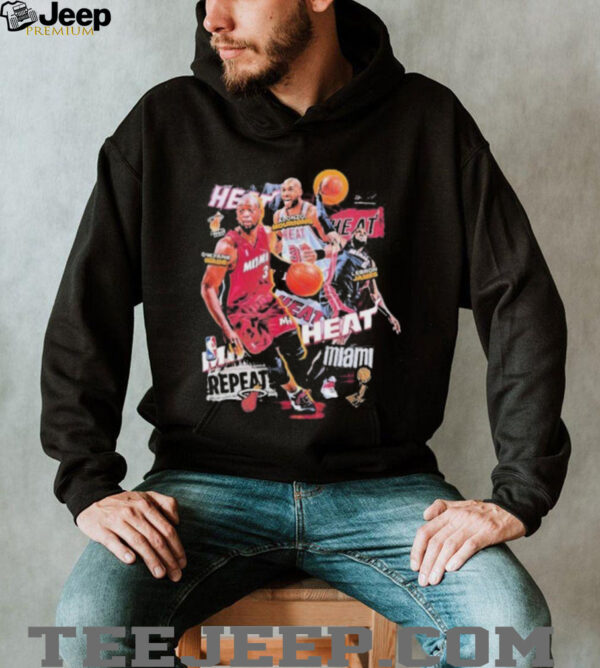 Miami Heat 30 Teams NBA Season Logo T Shirt