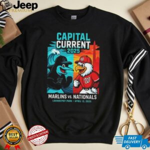 Miami Marlins vs Washington Nationals Capital Current 2025 Loandepot Park shirt2