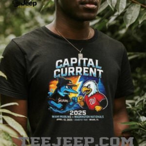 Miami Marlins vs Washington Nationals Capital Current 2025 shirt3