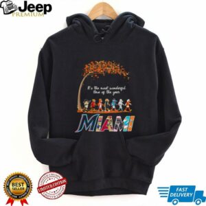 Miami Sports Teams Mascot Abbey Road It’s The Most Wonderful Time Of The Year Shirt
