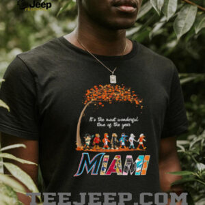 Miami Sports Teams Mascot Abbey Road It’s The Most Wonderful Time Of The Year Shirt