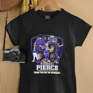 Michael Pierce Baltimore Ravens thank you for the memories shirt3