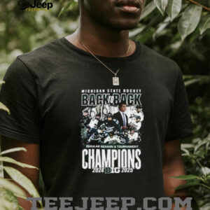 Michigan State Hockey Back To Back 2024 2025 Big Ten Champions shirt5