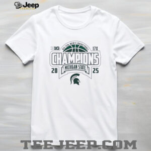 Michigan State Spartans 2024 2025 Big 10 Basketball Champions shirt