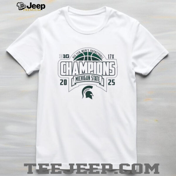 Michigan State Spartans 2024 2025 Big 10 Basketball Champions shirt