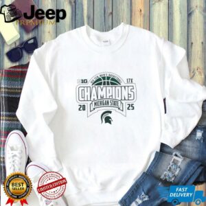 Michigan State Spartans 2024 2025 Big 10 Basketball Champions shirt2