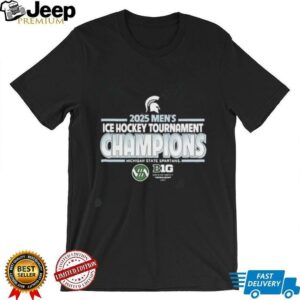 Michigan State Spartans 2025 Big Ten Ice Hockey Tournament Champions shirt1