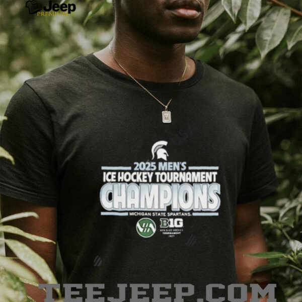 Michigan State Spartans 2025 Big Ten Ice Hockey Tournament Champions shirt