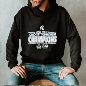 Michigan State Spartans 2025 Big Ten Ice Hockey Tournament Champions shirt4