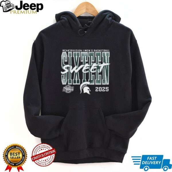 Michigan State Spartans 2025 NCAA Men’s Basketball Tournament March Madness Sweet 16 shirt