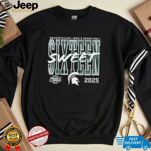 Michigan State Spartans 2025 NCAA Men’s Basketball Tournament March Madness Sweet 16 shirt