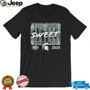 Michigan State Spartans 2025 NCAA Mens Basketball Tournament March Madness Sweet 16 shirt3