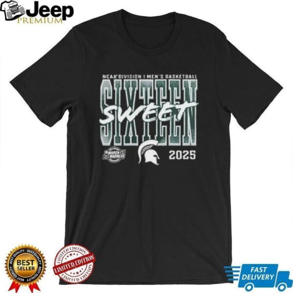 Michigan State Spartans 2025 NCAA Men’s Basketball Tournament March Madness Sweet 16 shirt