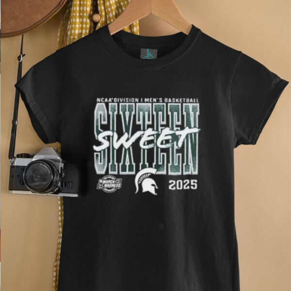 Michigan State Spartans 2025 NCAA Men’s Basketball Tournament March Madness Sweet 16 shirt