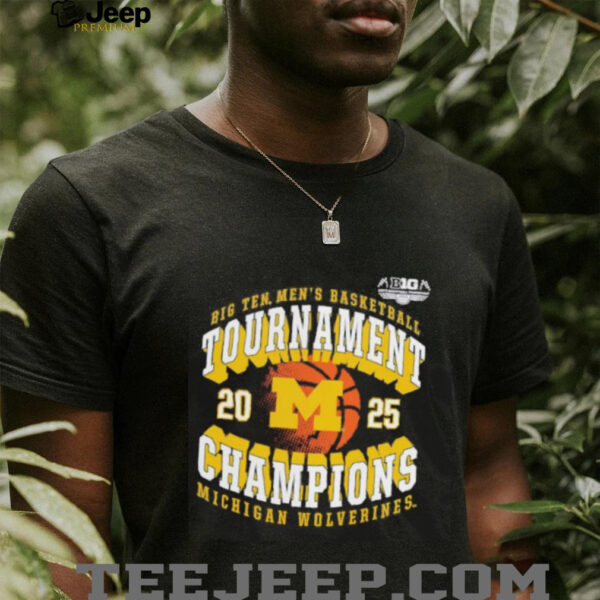 Michigan Wolverines 2025 Big Ten Men’s Basketball Conference Tournament Champions shirt