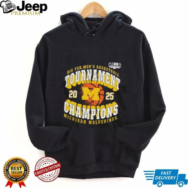Michigan Wolverines 2025 Big Ten Men’s Basketball Conference Tournament Champions shirt