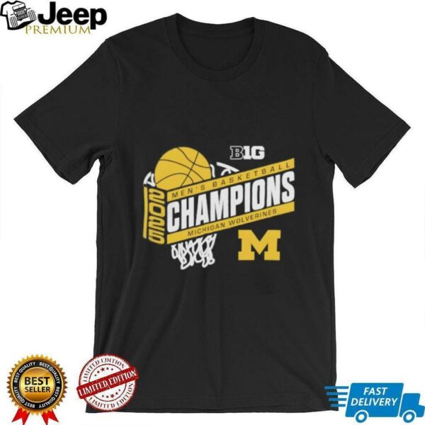 Michigan Wolverines 2025 Big Ten Men’s Basketball Tournament Champions shirt