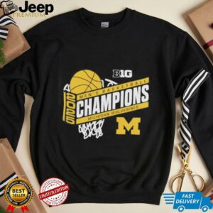 Michigan Wolverines 2025 Big Ten Mens Basketball Tournament Champions shirt3