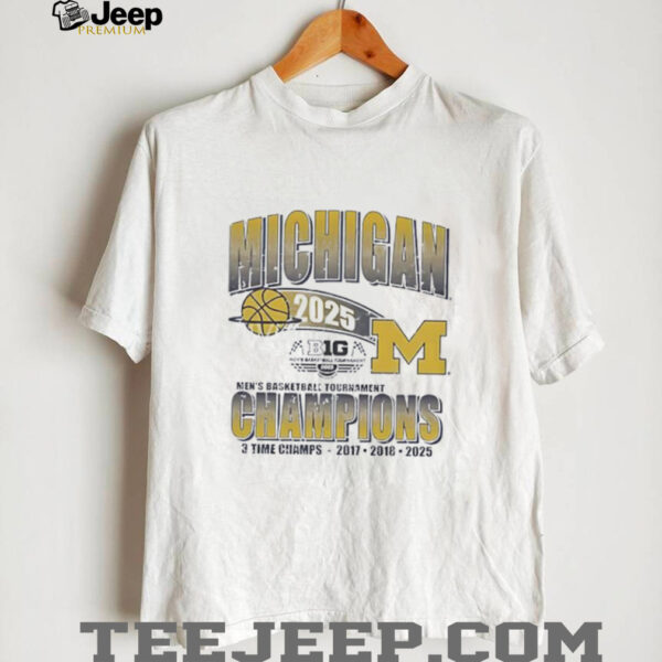Michigan Wolverines Fanaticity 2025 Big Ten Men’s Basketball Tournament Champions shirt