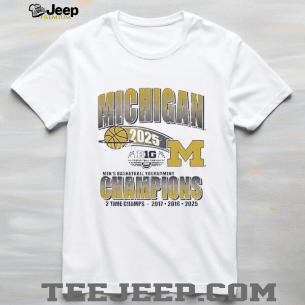 Michigan Wolverines Fanaticity 2025 Big Ten Men’s Basketball Tournament Champions shirt