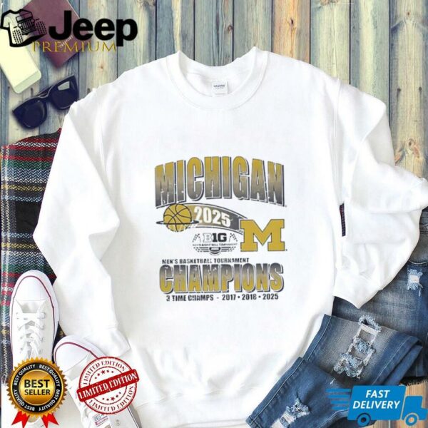 Michigan Wolverines Fanaticity 2025 Big Ten Men’s Basketball Tournament Champions shirt