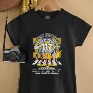 Michigan Wolverines mens basketball 117 season 1908 2025 thank you for the memories unisex t shirt 13