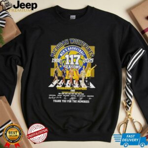 Michigan Wolverines mens basketball 117 season 1908 2025 thank you for the memories unisex t shirt0