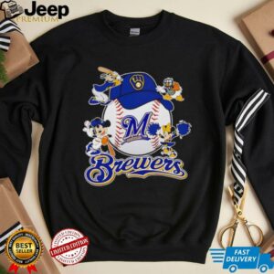 Mickey and friends Milwaukee Brewers baseball shirt
