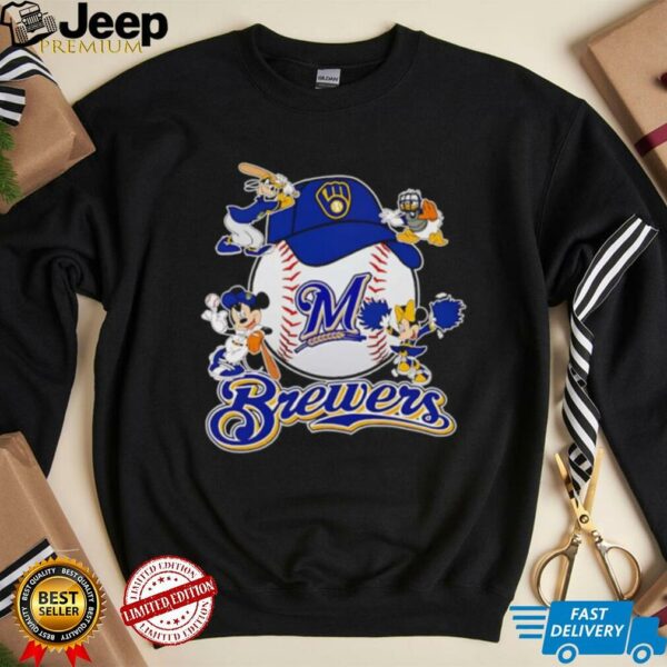 Mickey and friends Milwaukee Brewers baseball shirt