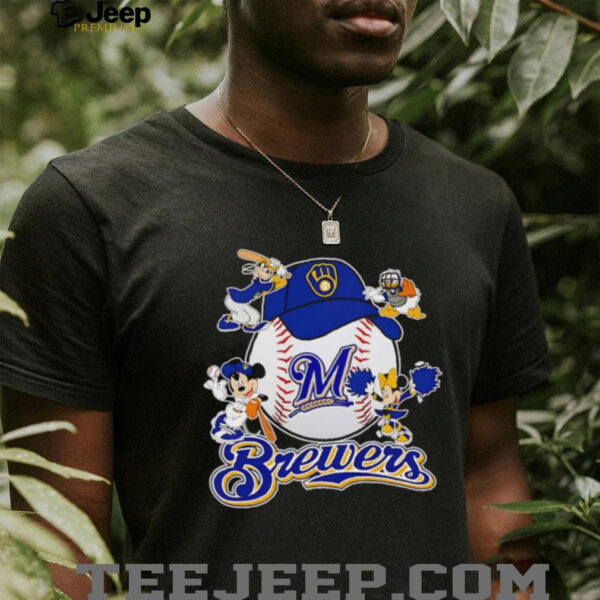 Mickey and friends Milwaukee Brewers baseball shirt