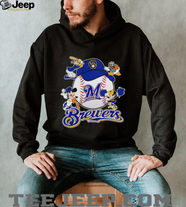 Mickey and friends Milwaukee Brewers baseball shirt