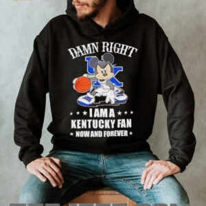 Mickey mouse damn right I am a Kentucky basketball fan now and forever T shirt5