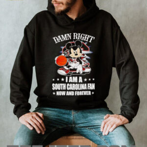 Mickey mouse damn right I am a South Carolina fan now and forever T shirt5