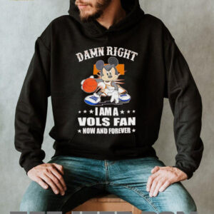 Mickey mouse damn right I am a Volunteers basketball fan now and forever T shirt5