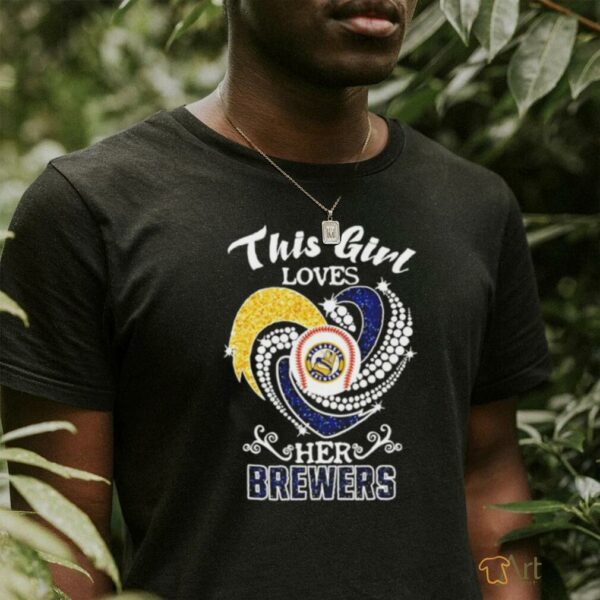 Milwaukee Brewers This girl loves her Brewers t shirt black