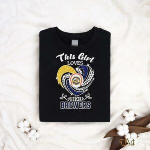 Milwaukee Brewers This girl loves her Brewers t shirt black