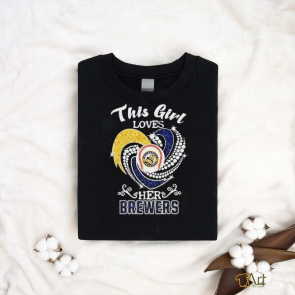 Milwaukee Brewers This girl loves her Brewers t shirt black