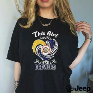 Milwaukee Brewers This girl loves her Brewers t shirt black3