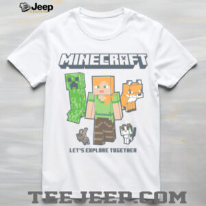 Minecraft Alex And Creeper Let’s Explore Together shirt