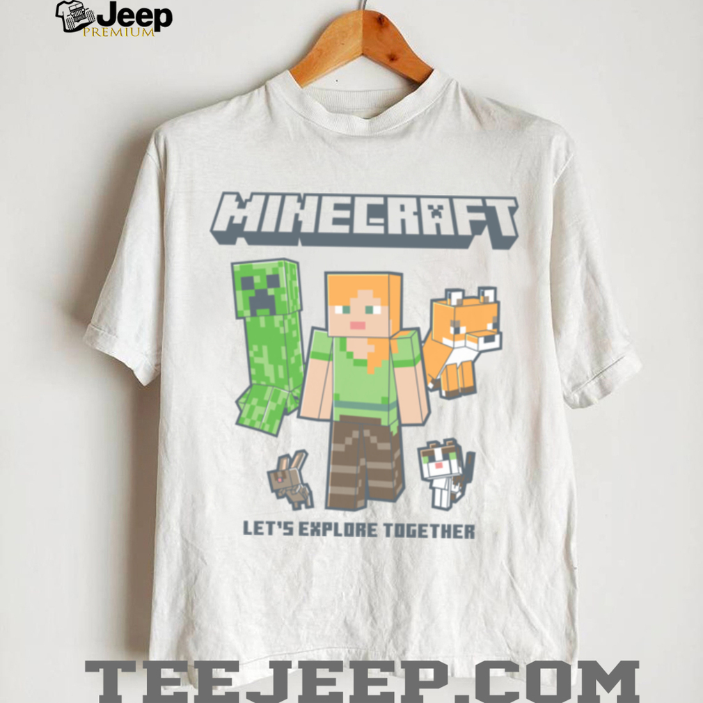 Minecraft Alex And Creeper Let’s Explore Together shirt Minecraft Alex And Creeper Let’s Explore Together shirt