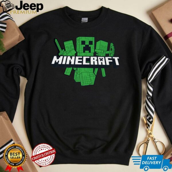 Minecraft Creeper Characters Create Explore Survive Shirt